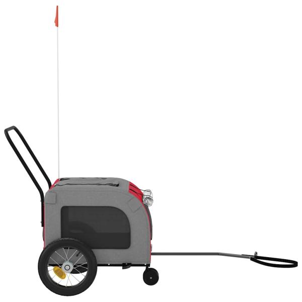 Roter Haustierbuggy Rot Polyester, Metall 124 x 53 x 53 cm