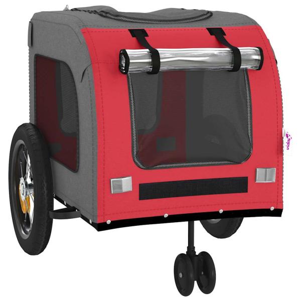 Roter Haustierbuggy Rot Polyester, Metall 124 x 53 x 53 cm