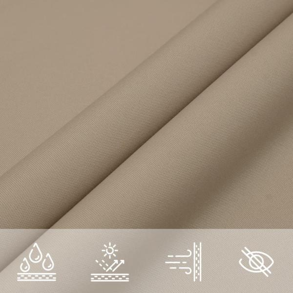 Sonnensegel Oxford-Gewebe Dreieckig 4x5x5 m Taupe