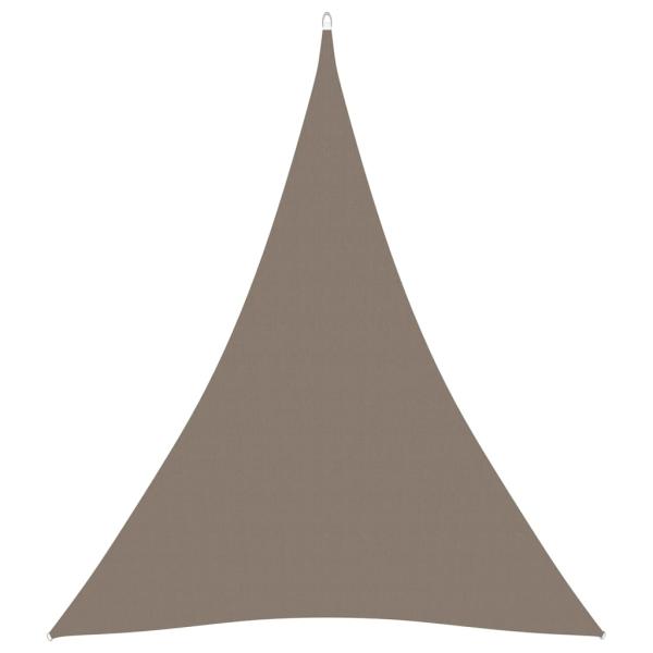 Sonnensegel Oxford-Gewebe Dreieckig 5x6x6 m Taupe