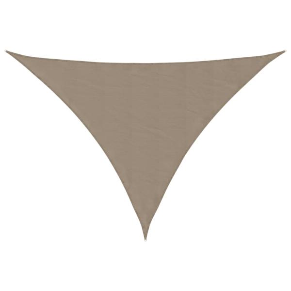 Sonnensegel Oxford-Gewebe Dreieckig 5x6x6 m Taupe