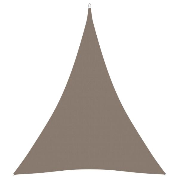 Sonnensegel Oxford-Gewebe Dreieckig 3x4x4 m Taupe