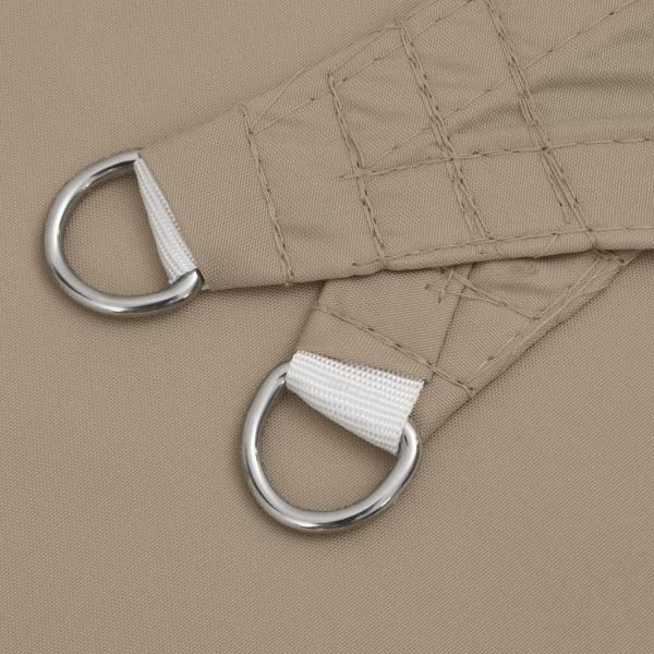 Sonnensegel Oxford-Gewebe Dreieckig 3x3x3 m Taupe