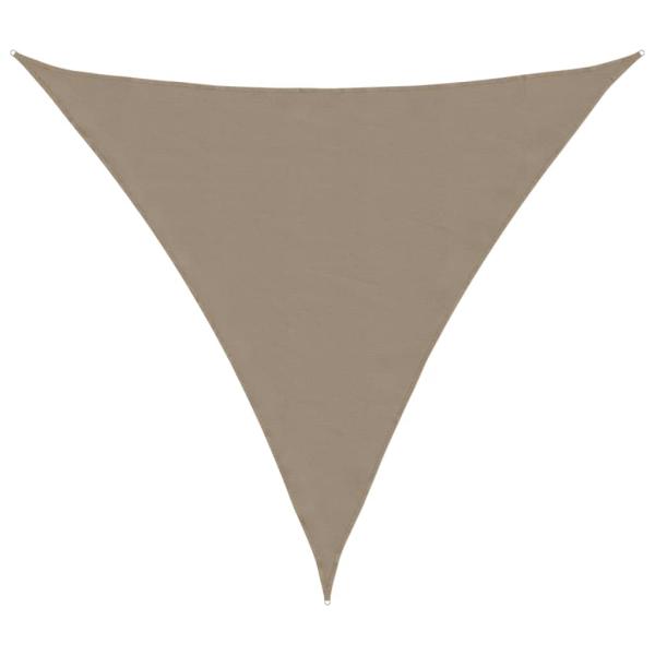 Sonnensegel Oxford-Gewebe Dreieckig 3x3x3 m Taupe