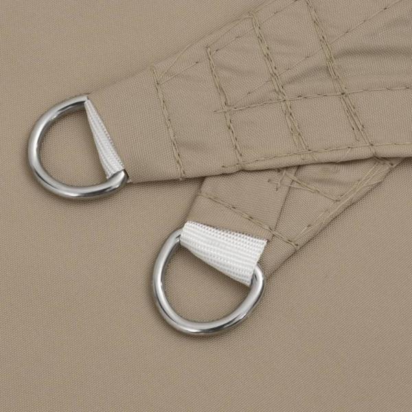 Sonnensegel Oxford-Gewebe Dreieckig 2,5x2,5x3,5 m Taupe
