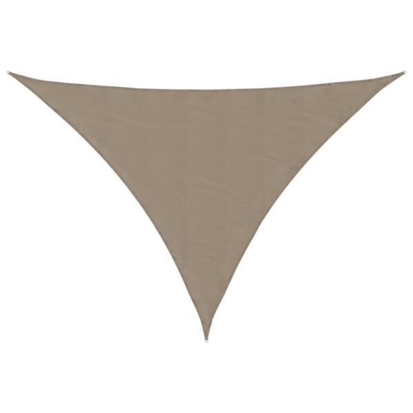 Sonnensegel Oxford-Gewebe Dreieckig 4x5x6,4 m Taupe