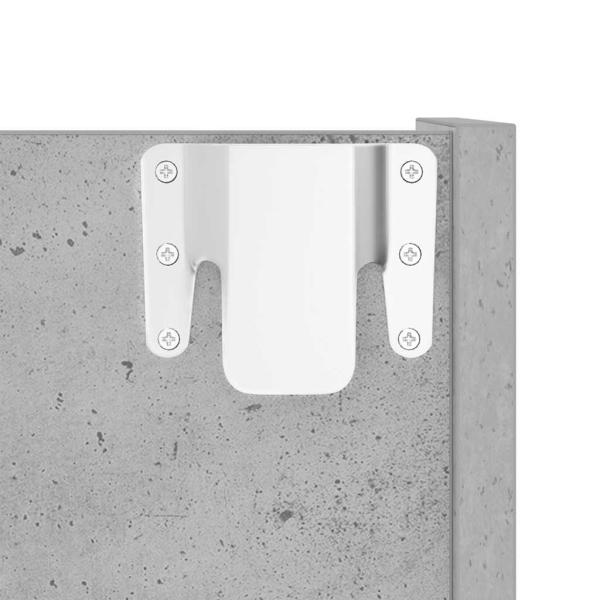 Wand-Schuhschrank Betongrau 60x18x90 cm Holzwerkstoff