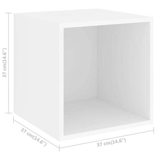 Wandschrank Weiß 37x37x37 cm Holzwerkstoff