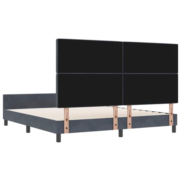 Bettgestell Dunkelgrau 180x200 cm Samt