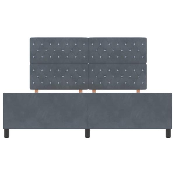 Bettgestell Dunkelgrau 180x200 cm Samt