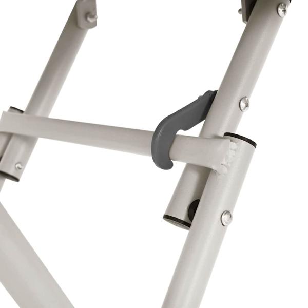 Gartentisch Klappbar Beige 55x55x73 cm Stahl