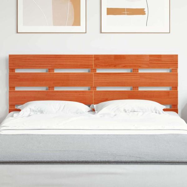 ARDEBO.de - Kopfteil Wax Braun 140 cm Massivholz Kiefer