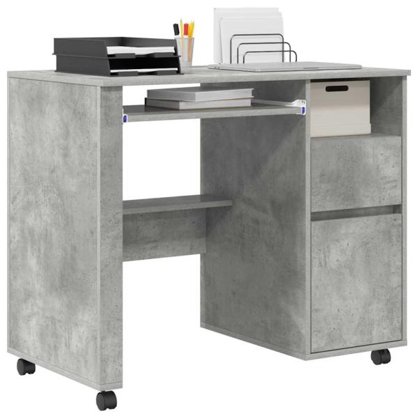 Beton-Grauer Computer-Schreibtisch Beton grau Spanplatte Mittel