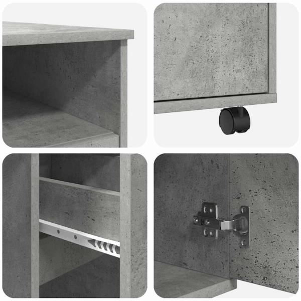 Beton-Grauer Computer-Schreibtisch Beton grau Spanplatte Mittel