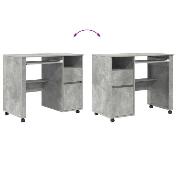Beton-Grauer Computer-Schreibtisch Beton grau Spanplatte Mittel