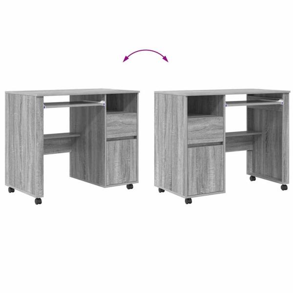 Grau Computer Tisch Grau Sonoma Spanplatte Mittel