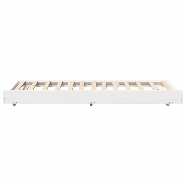 Bettgestell Weiß Kiefer 80 x 200 cm Stabil Bettgestell