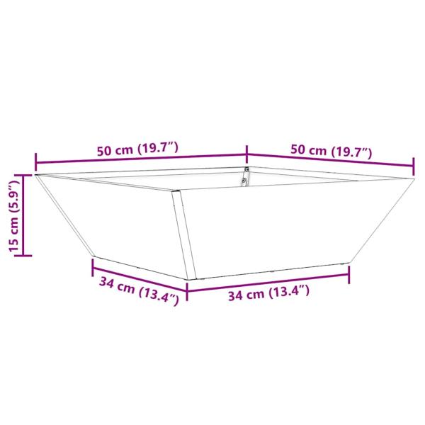 Metallblumentopf Weiß Metall Mittel Pflanzgefäße