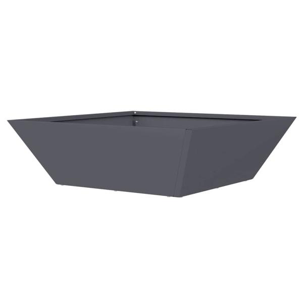 Kunststoff Pflanzgefäß Set Anthrazit Kunststoff 50 x 50 x 15 cm