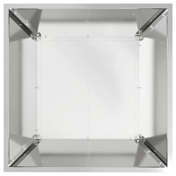 Stahlpflanzer Verzinkter Stahl 50 x 50 x 15 cm Langlebig