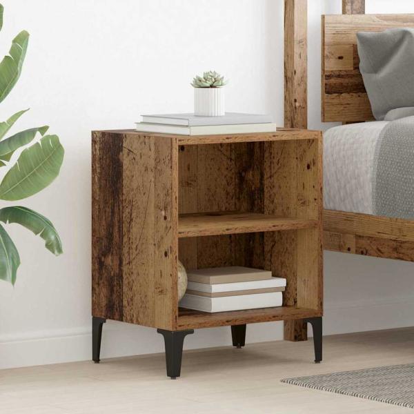 ARDEBO.de - Nachttisch Alte Holz 40x30x50 cm Holzwerkstoff
