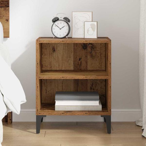 Nachttisch Alte Holz 40x30x50 cm Holzwerkstoff