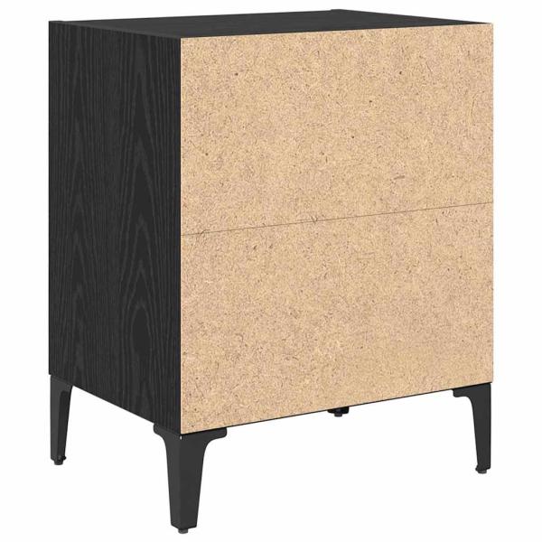 Nachttisch Schwarze Eiche 40x30x50 cm Verarbeitetes Holz