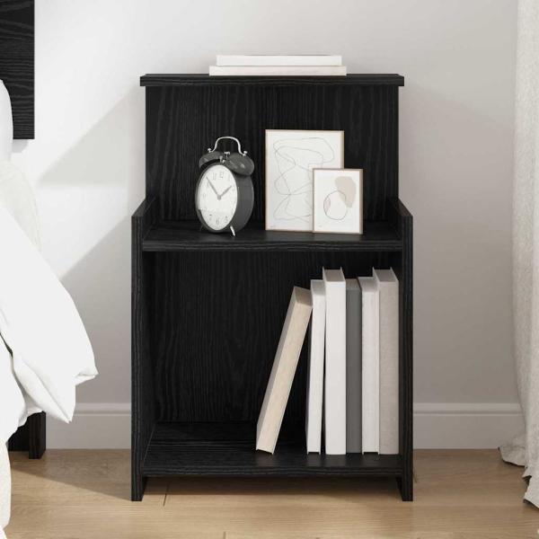 ARDEBO.de - Bettkabine Schwarze Eiche 40x35x60 cm Holzwerkstoff