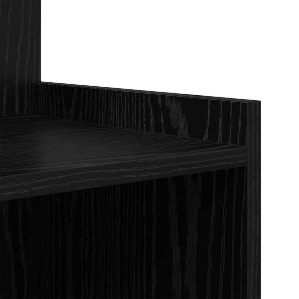 Bettkabine Schwarze Eiche 40x35x60 cm Holzwerkstoff