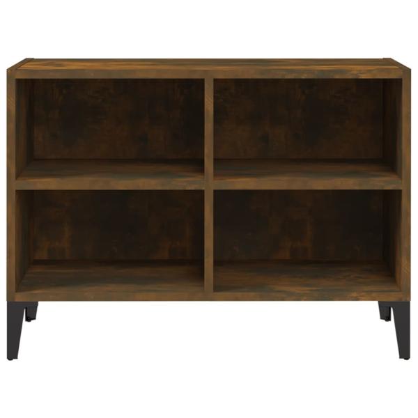 TV-Schrank mit Metallbeinen Räuchereiche 69,5x30x50 cm