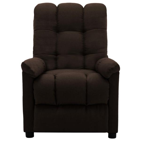 Relaxsessel Elektrisch Dunkelbraun Stoff