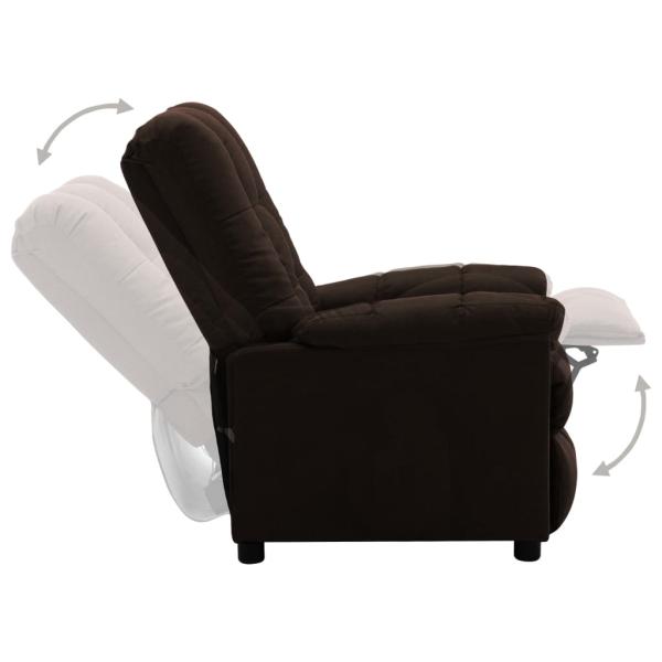 Relaxsessel Elektrisch Dunkelbraun Stoff