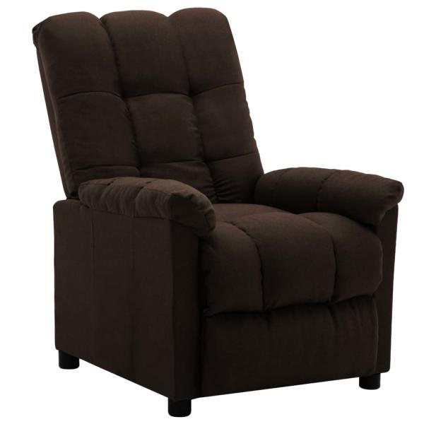 Relaxsessel Dunkelbraun Stoff