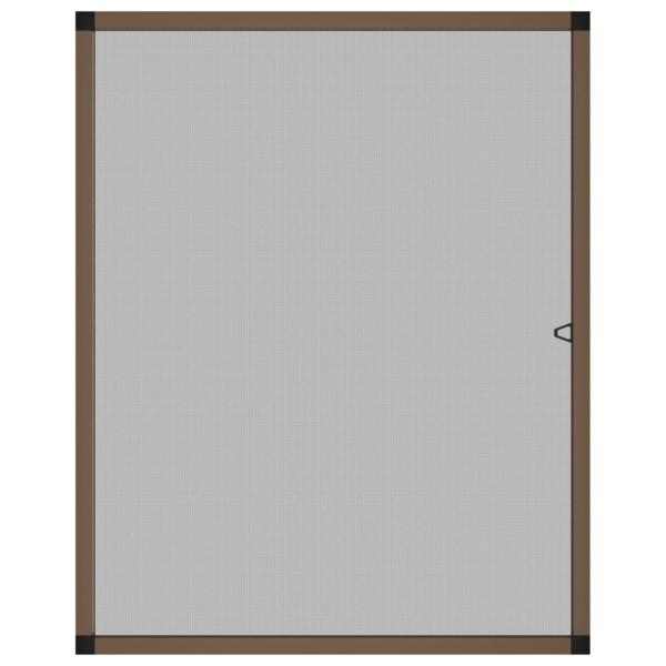 Insektenschutz für Fenster Braun 100x120 cm