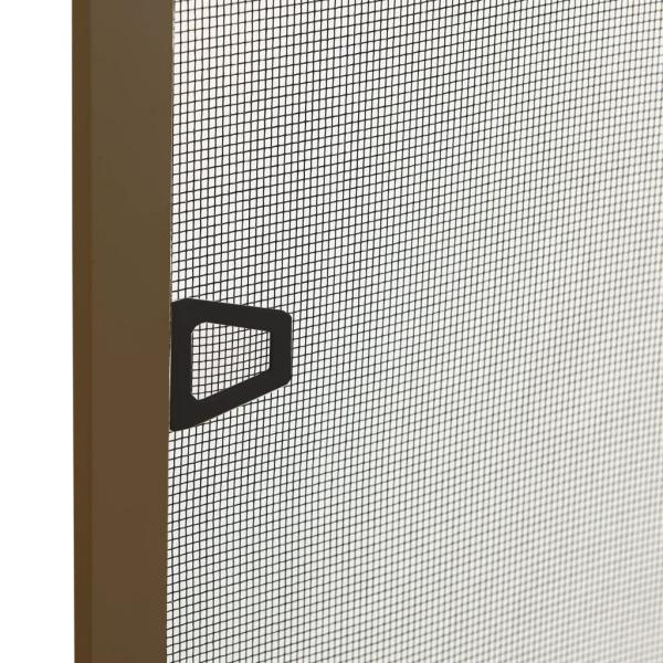 Insektenschutz für Fenster Braun 100x120 cm