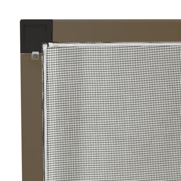Insektenschutz für Fenster Braun 100x120 cm