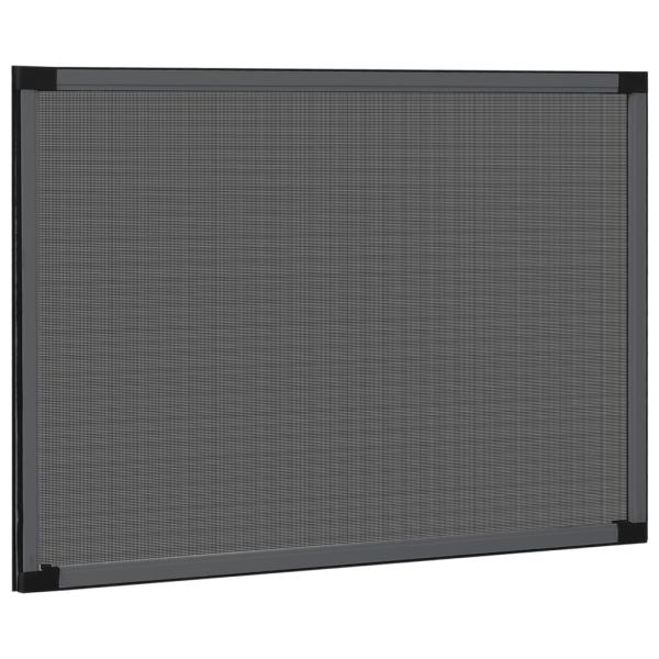 Teleskop-Fliegengitter für Fenster Anthrazit (100-193)x75 cm