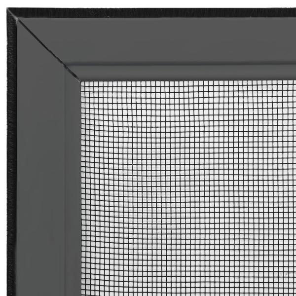 Teleskop-Fliegengitter für Fenster Anthrazit (100-193)x75 cm