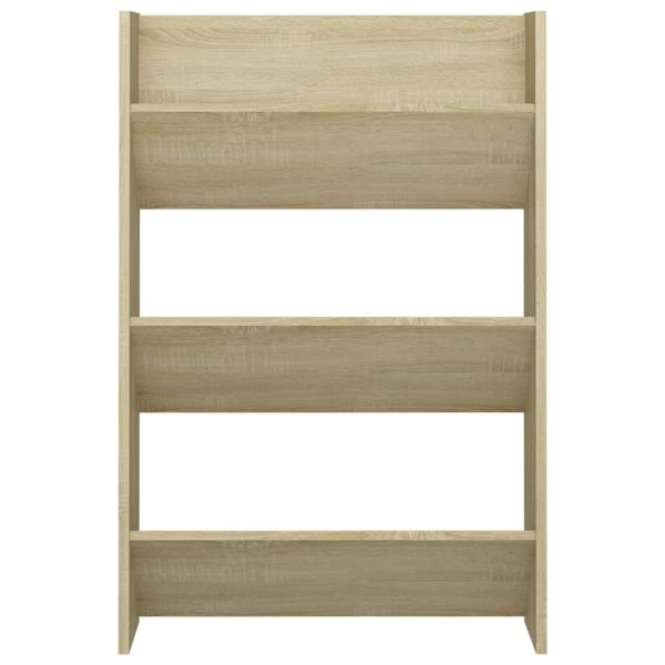 Wand-Schuhschrank Sonoma-Eiche 60x18x90 cm Holzwerkstoff
