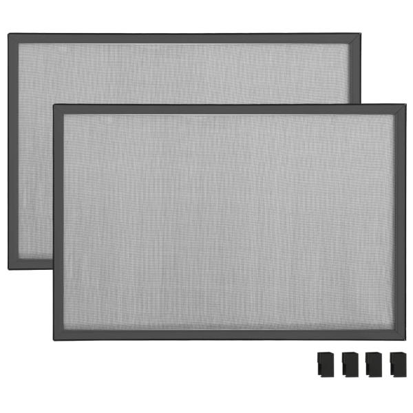 Ausziehbarer Insektenschutz für Fenster Anthrazit (75-143)x50cm