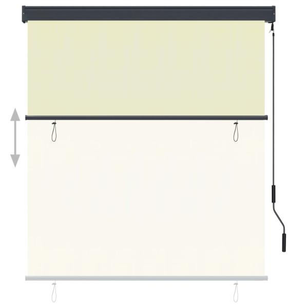 Außenrollo 140x250 cm Creme