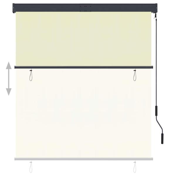 Außenrollo 140x250 cm Creme