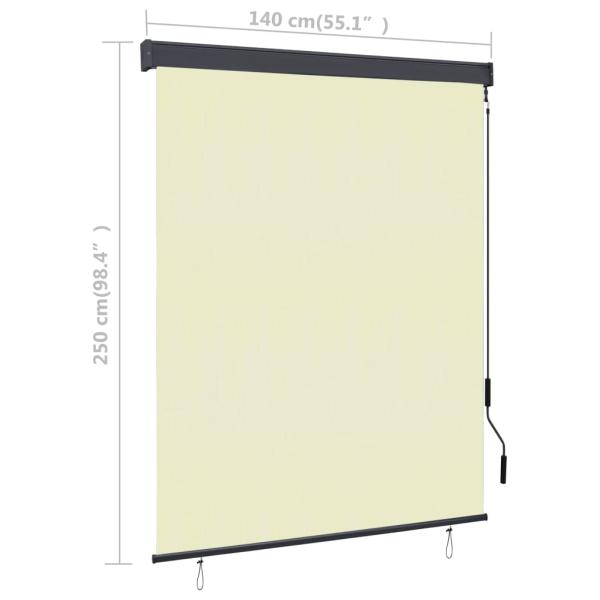 Außenrollo 140x250 cm Creme