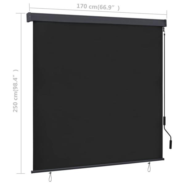 Außenrollo 170 x 250 cm Anthrazit