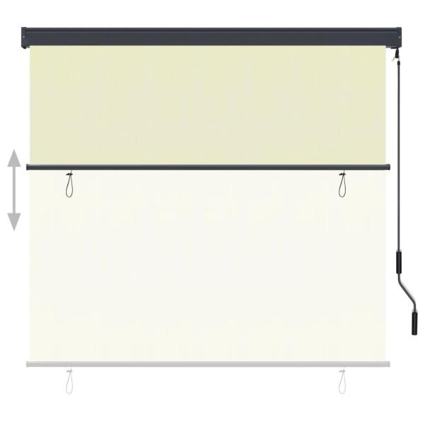 Außenrollo 160x250 cm Creme