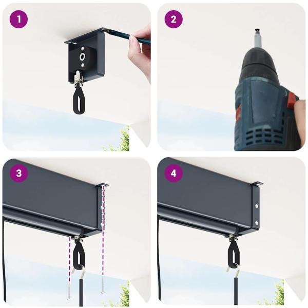 Außenrollo 120 x 250 cm Anthrazit