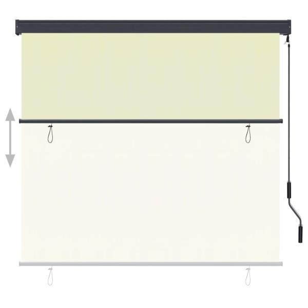 Außenrollo 170 x 250 cm Creme