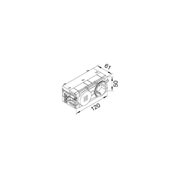 Hager GS16009011 Steckdose 1-für USB-Charger A+C, graphitschwarz
