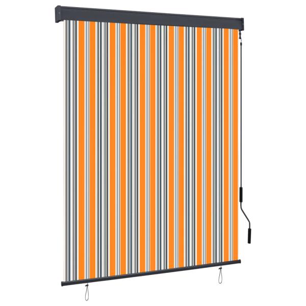 ARDEBO.de - Außenrollo 140x250 cm Gelb und Blau