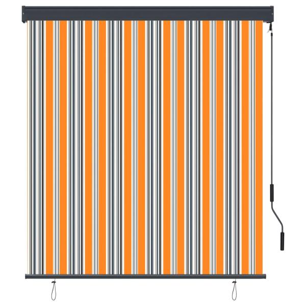 Außenrollo 140x250 cm Gelb und Blau